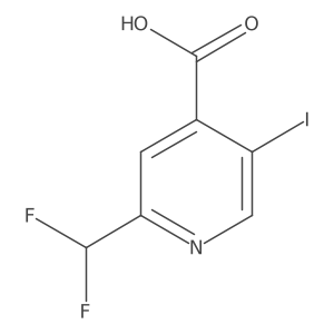 2-(Difluoromethyl)-5-iodopyridine-4-carboxylic acid Structure