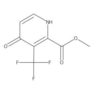 Methyl 4-hydroxy-3-(trifluoromethyl)picolinate结构式