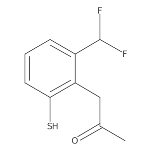 1-(2-(Difluoromethyl)-6-mercaptophenyl)propan-2-one结构式