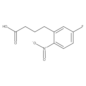 4-(5-Fluoro-2-nitrophenyl)butanoic acid Structure