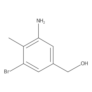 (3-Amino-5-bromo-4-methylphenyl)methanol结构式