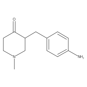 3-(4-Aminobenzyl)-1-methylpiperidin-4-one结构式