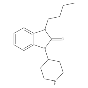 4-(3-Butyl-2-oxo-1-benzimidazolinyl)piperidine结构式