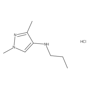 1,3-dimethyl-N-propylpyrazol-4-amine;hydrochloride结构式