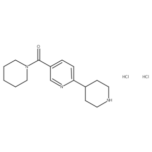 2-Piperidin-4-yl-5-(piperidin-1-ylcarbonyl)pyridine dihydrochloride Structure