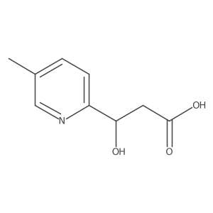3-Hydroxy-3-(5-methylpyridin-2-yl)propanoic acid结构式