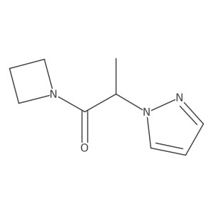 1-(azetidin-1-yl)-2-(1H-pyrazol-1-yl)propan-1-one Structure