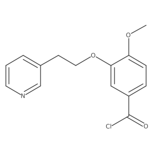 4-Methoxy-3-[2-(3-pyridinyl)ethoxy]benzoyl chloride结构式