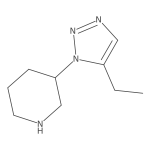 3-(5-Ethyl-1H-1,2,3-triazol-1-yl)piperidine Structure