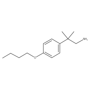 2-(4-Butoxyphenyl)-2-methylpropan-1-amine结构式