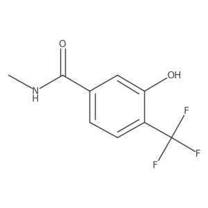 3-Hydroxy-N-methyl-4-(trifluoromethyl)benzamide结构式