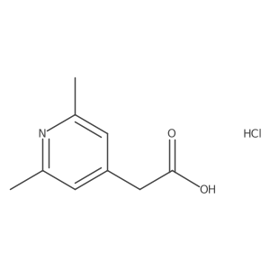 (2,6-Dimethyl-4-pyridinyl)acetic acid hydrochloride Structure