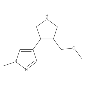 4-[4-(Methoxymethyl)pyrrolidin-3-yl]-1-methyl-1H-pyrazole结构式