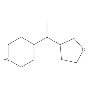 4-[1-(Oxolan-3-yl)ethyl]piperidine Structure