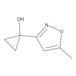 1-(5-Methyl-1,2-oxazol-3-yl)cyclopropan-1-ol Structure