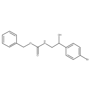 benzyl N-[(2R)-2-(4-bromophenyl)-2-hydroxyethyl]carbamate Structure