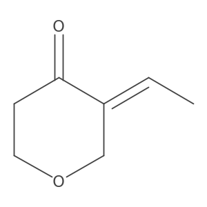 (3z)-3-Ethylideneoxan-4-one Structure