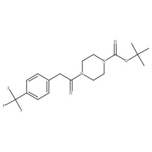 Tert-butyl 4-[2-[4-(trifluoromethyl)phenyl]acetyl]piperazine-1-carboxylate Structure