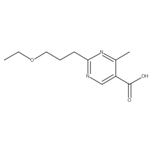 2-(3-Ethoxypropyl)-4-methylpyrimidine-5-carboxylic acid结构式