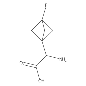 (S)-2-Amino-2-(3-fluorobicyclo[1.1.1]pentan-1-yl)acetic acid结构式