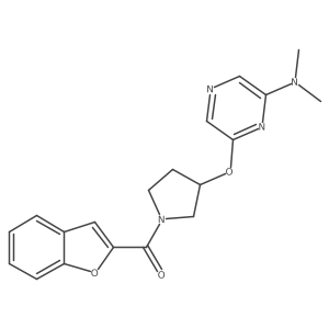 Benzofuran-2-yl(3-((6-(dimethylamino)pyrazin-2-yl)oxy)pyrrolidin-1-yl)methanone Structure