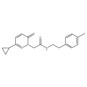 N-(4-chlorophenethyl)-2-(3-cyclopropyl-6-oxopyridazin-1(6H)-yl)acetamide Structure
