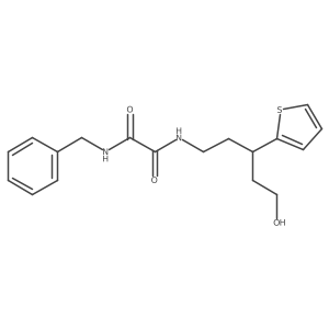N1-benzyl-N2-(5-hydroxy-3-(thiophen-2-yl)pentyl)oxalamide Structure