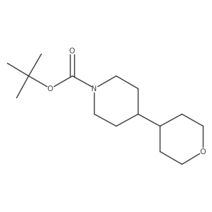 tert-Butyl 4-(oxan-4-yl)piperidine-1-carboxylate结构式