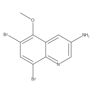 6,8-Dibromo-5-methoxyquinolin-3-amine Structure