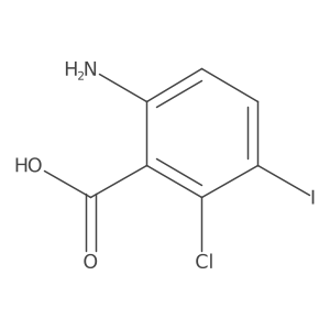 6-Amino-2-chloro-3-iodobenzoic acid结构式