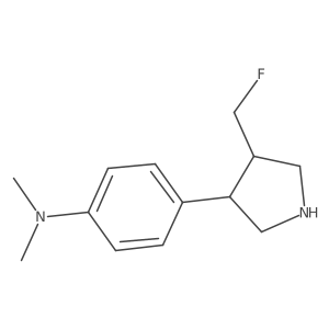4-(4-(fluoromethyl)pyrrolidin-3-yl)-N,N-dimethylaniline Structure