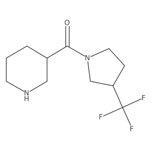 Piperidin-3-yl(3-(trifluoromethyl)pyrrolidin-1-yl)methanone Structure