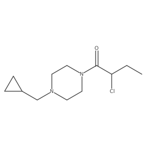 2-Chloro-1-(4-(cyclopropylmethyl)piperazin-1-yl)butan-1-one Structure