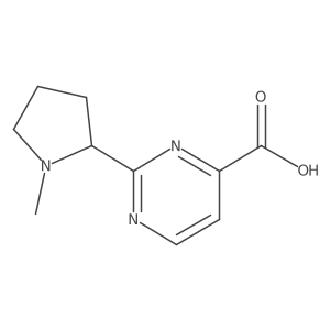 2-(1-Methylpyrrolidin-2-yl)pyrimidine-4-carboxylic acid结构式