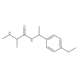 (2S)-N-[1-(4-methoxyphenyl)ethyl]-2-(methylamino)propanamide Structure