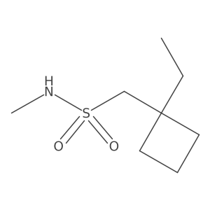 1-(1-ethylcyclobutyl)-N-methylmethanesulfonamide结构式