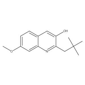 2-(2,2-Dimethylpropyl)-7-methoxyquinolin-3-ol Structure