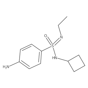 4-amino-N-cyclobutyl-N-ethylbenzene-1-sulfonoimidamide结构式