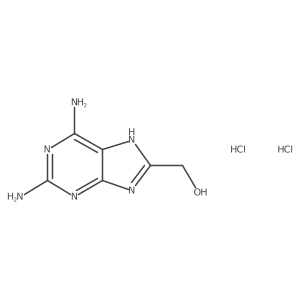 (2,6-diamino-9H-purin-8-yl)methanol dihydrochloride结构式
