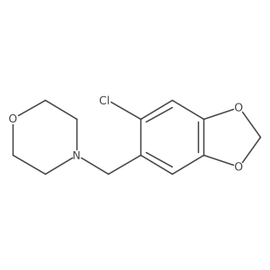 4-[(6-Chloro-1,3-dioxaindan-5-yl)methyl]morpholine Structure