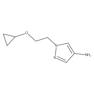 1-(2-cyclopropoxyethyl)-1H-pyrazol-4-amine结构式