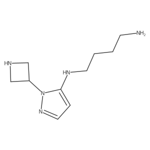 N1-[1-(azetidin-3-yl)-1H-pyrazol-5-yl]butane-1,4-diamine Structure