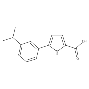 5-(3-Isopropylphenyl)-1H-pyrrole-2-carboxylic acid Structure