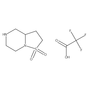 Hexahydro-2H-isothiazolo[2,3-a]pyrazine 1,1-dioxide 2,2,2-trifluoroacetate结构式