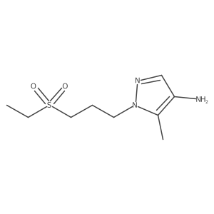 1-[3-(ethanesulfonyl)propyl]-5-methyl-1H-pyrazol-4-amine结构式