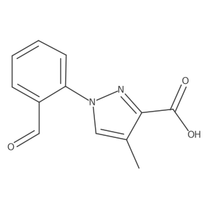 1-(2-formylphenyl)-4-methyl-1H-pyrazole-3-carboxylic acid Structure