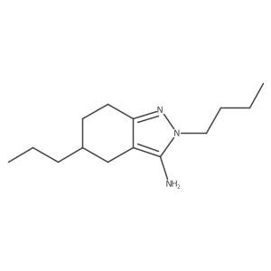2-butyl-5-propyl-4,5,6,7-tetrahydro-2H-indazol-3-amine Structure