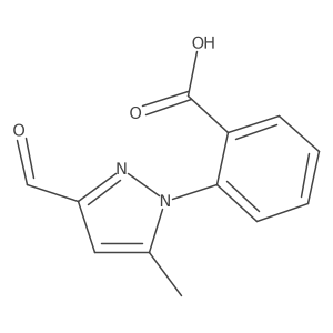 2-(3-formyl-5-methyl-1H-pyrazol-1-yl)benzoic acid结构式