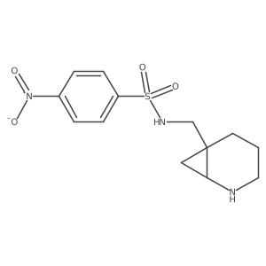 N-({2-azabicyclo[4.1.0]heptan-6-yl}methyl)-4-nitrobenzene-1-sulfonamide Structure