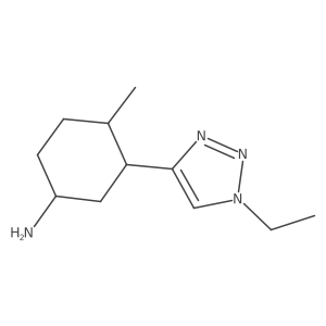 3-(1-ethyl-1H-1,2,3-triazol-4-yl)-4-methylcyclohexan-1-amine Structure